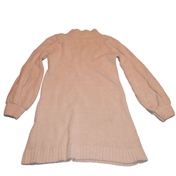 CAT & JACK girls medium 7/8 light pastel pink plush soft mock neck sweater tunic - Picture 9 of 11